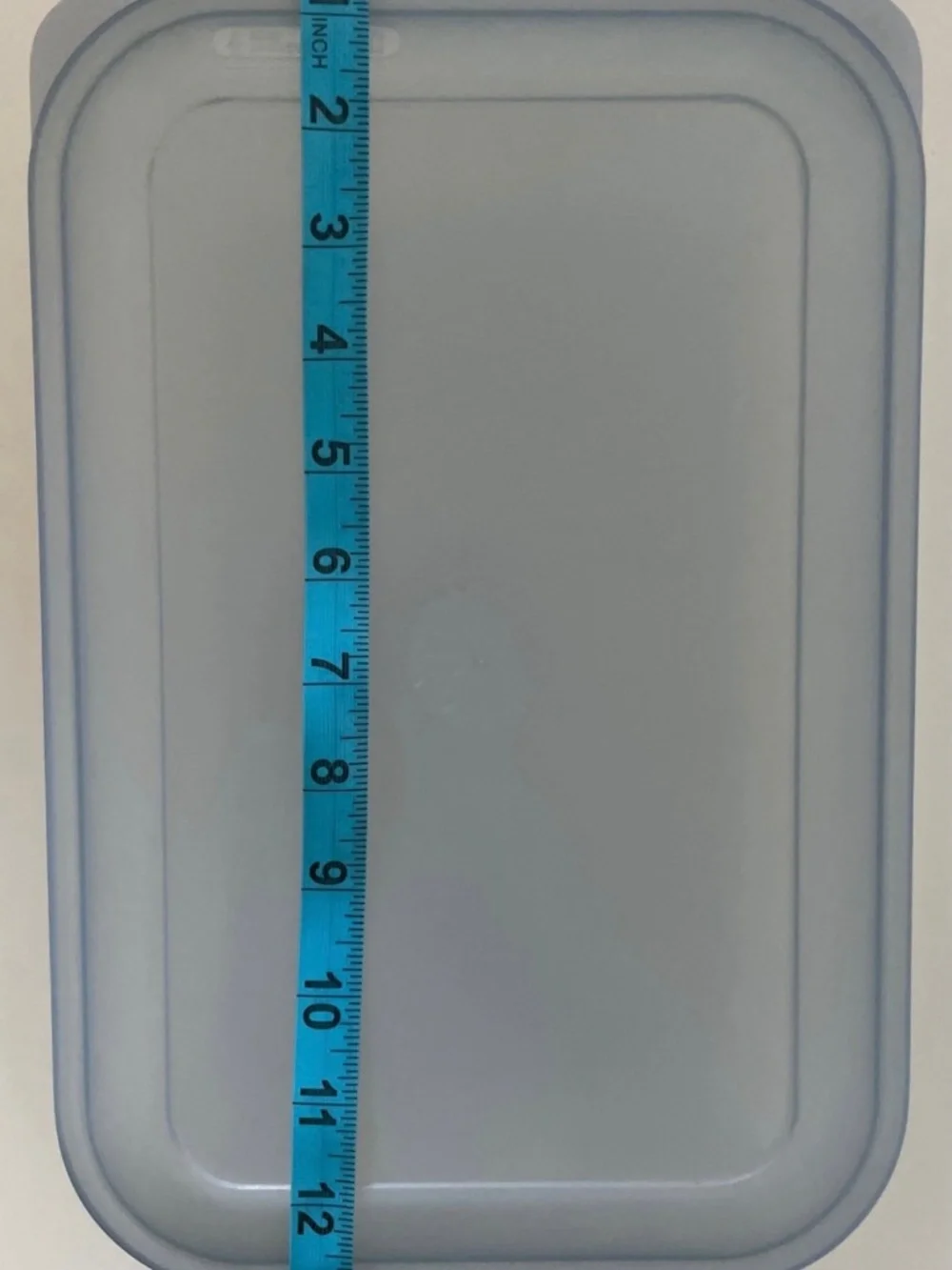 Vintage Anchor Hocking 3.5 qt Rectangle Container Pop Tab Food Storage Blue Lid